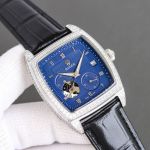 Rolex Tonneau-Shaped Case 42*9.8mm 904L Steel 28S6 Movement Blue/White Watch